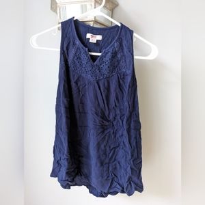 Women's dress tank top. Navy. Size XS.